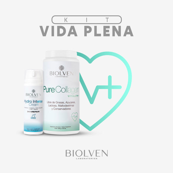 Kit Vida Plena - Pure Collagen Vitality (250gr)+® + Hydro Intense Cream Skin Repair+®
